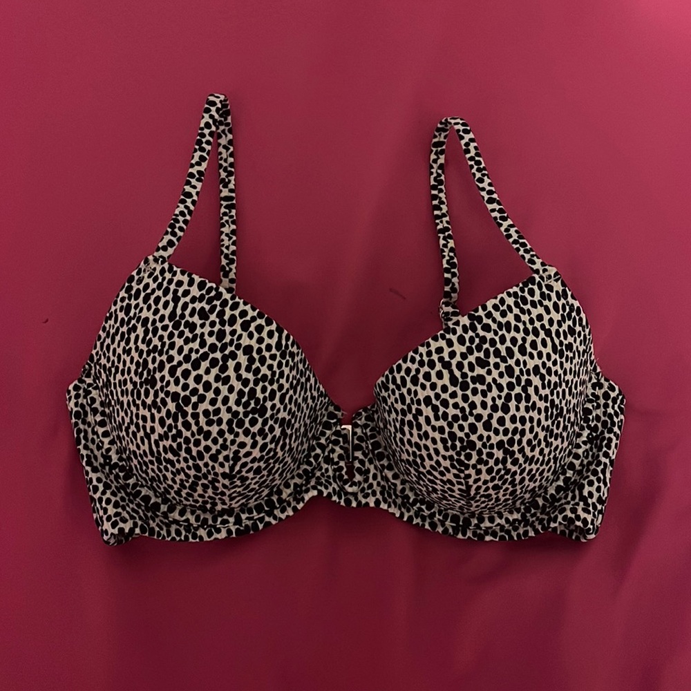 Cheetah/leopard print push up bikini top